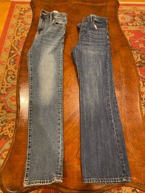 Old Navy Slim Jeans — Light & Medium Blue Washes